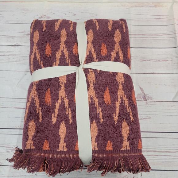 Threshold 6pc Bath Towel Set Plum - Picture 2 of 6